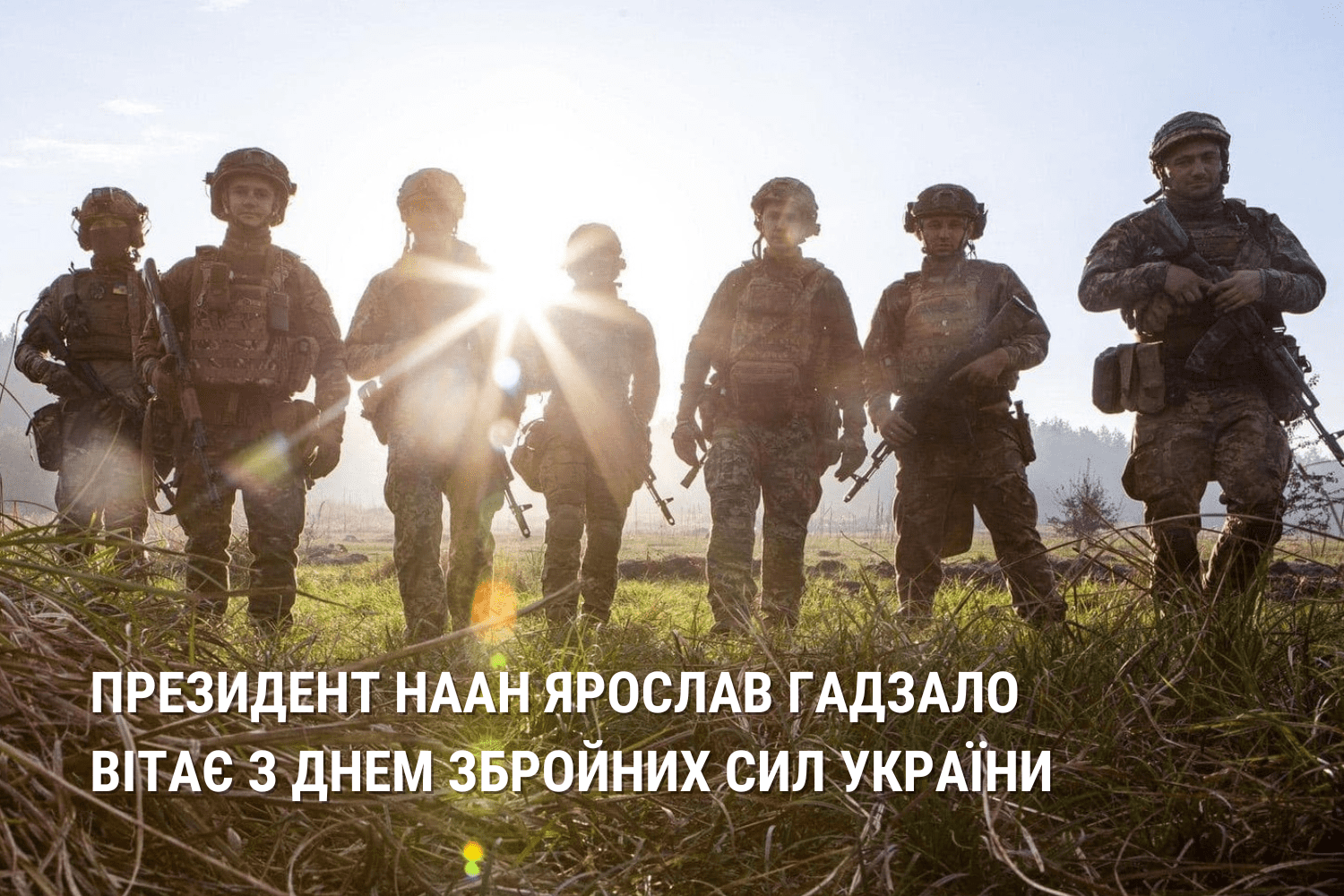 Президент НААН Ярослав Гадзало вітає з Днем Збройних Сил України